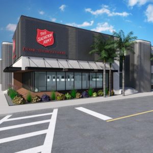 Rendering of the renovated Salvation Army Facility in Tampa Heights.